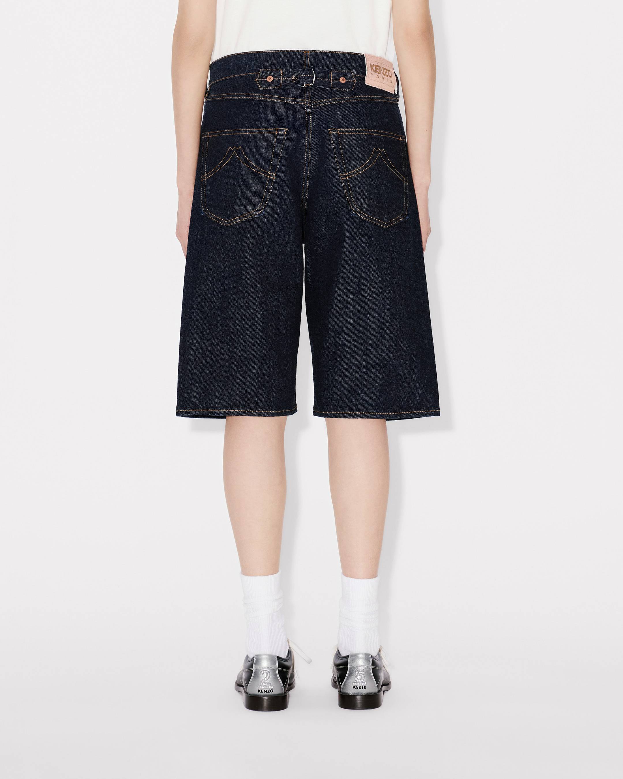 Kenzo Lowwaist Boyfriend Bermuda In Japanese Denim Women's