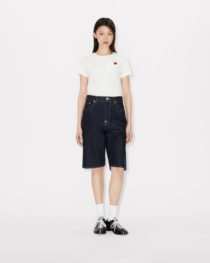 Kenzo Lowwaist Boyfriend Bermuda In Japanese Denim Women's