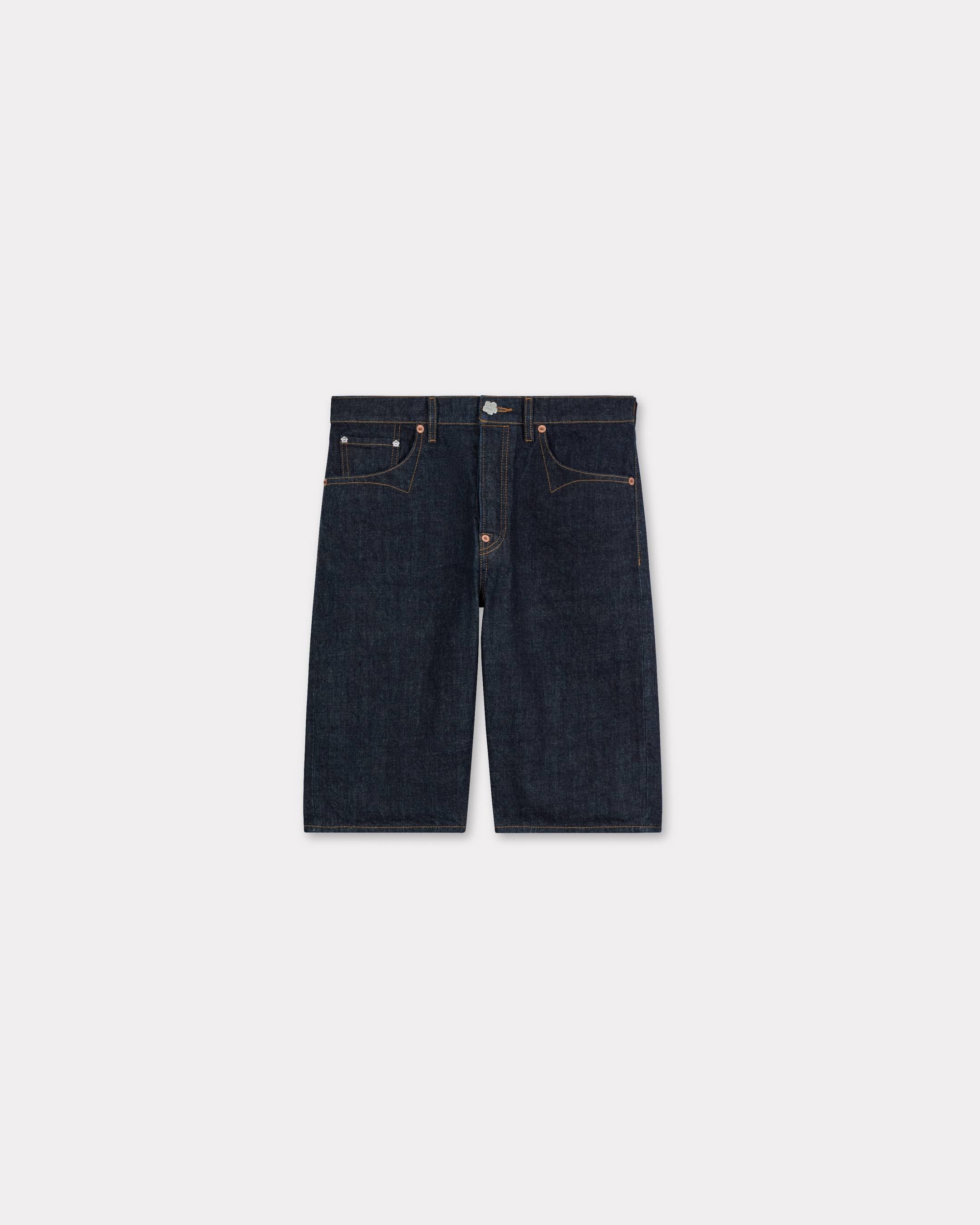Kenzo Lowwaist Boyfriend Bermuda In Japanese Denim Women's