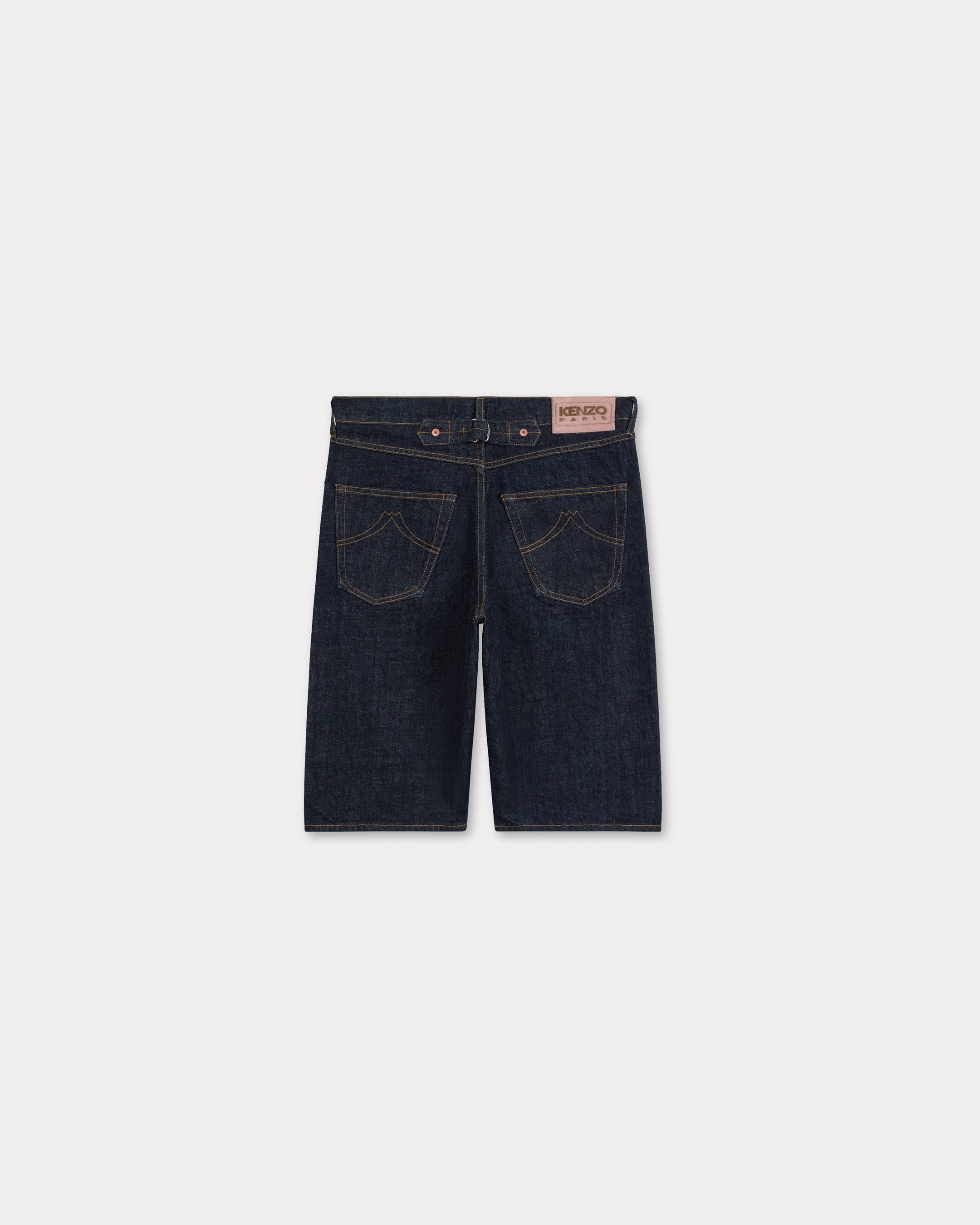 Kenzo Lowwaist Boyfriend Bermuda In Japanese Denim Women's