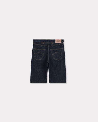Kenzo Lowwaist Boyfriend Bermuda In Japanese Denim Women's