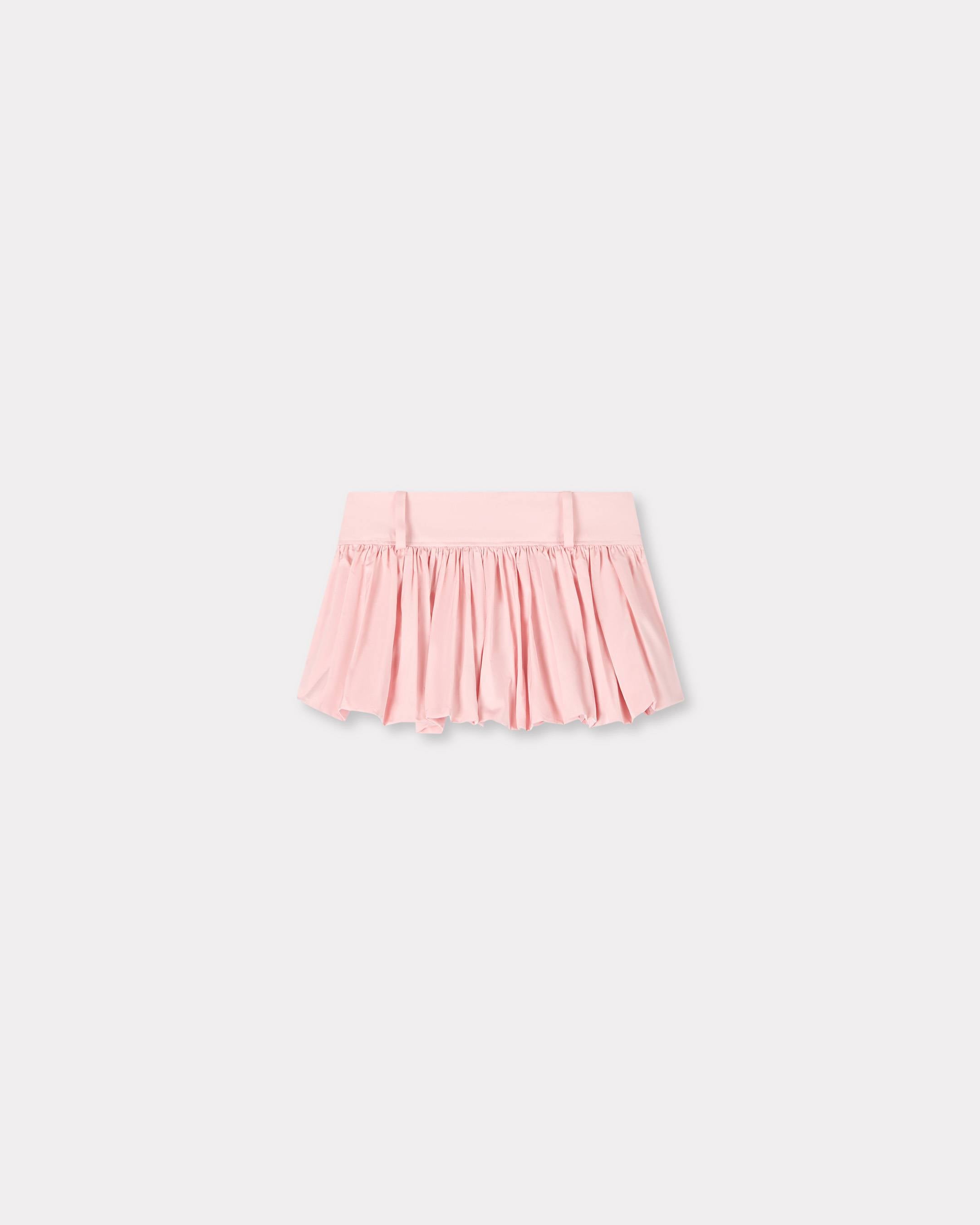 Kenzo Balloon Mini Skirt In Mixed Silk Women's