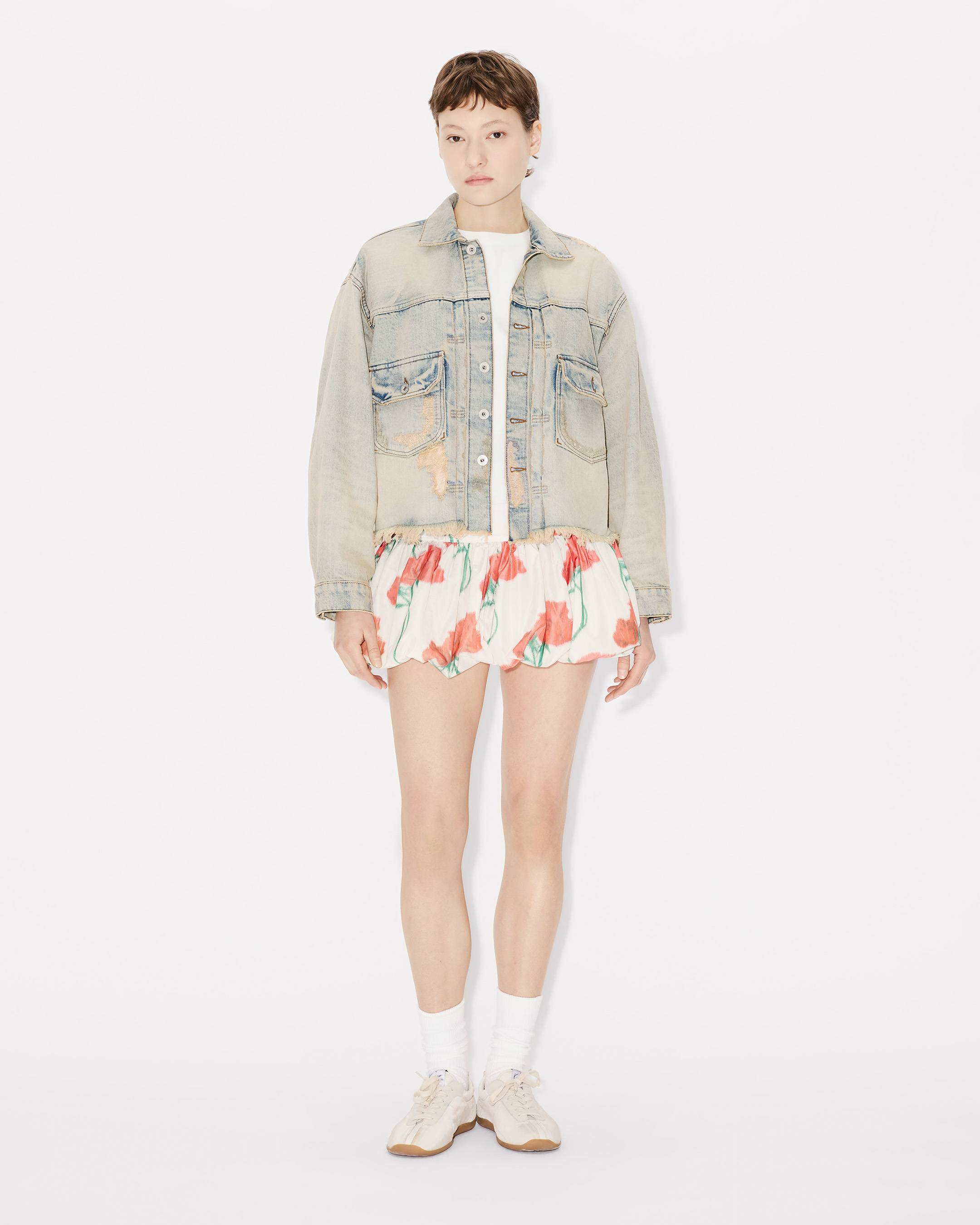 Kenzo Balloon Mini Skirt In Taffetas Women's