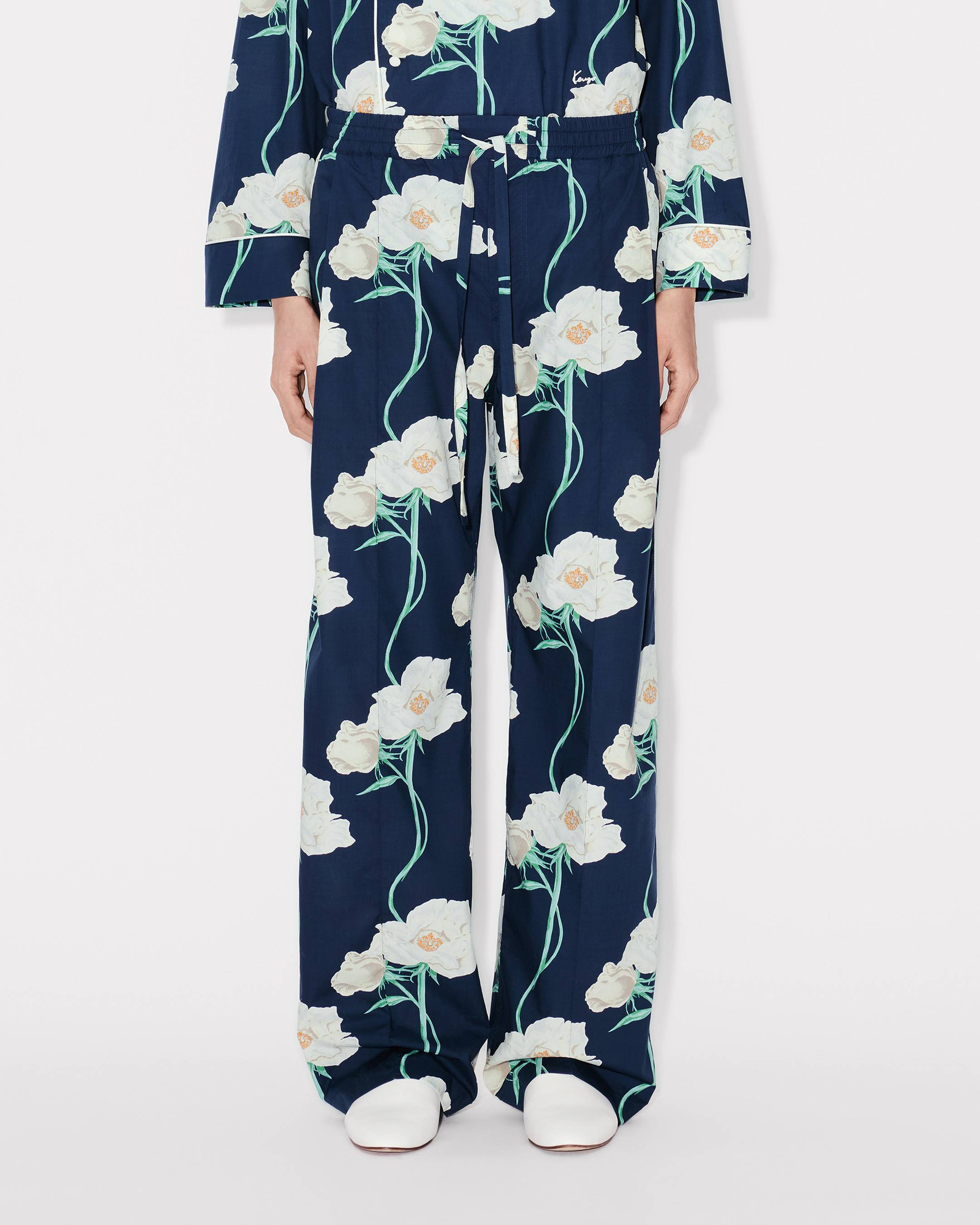 Kenzo Archive Rose Pyjama Pants In Cotton Women's