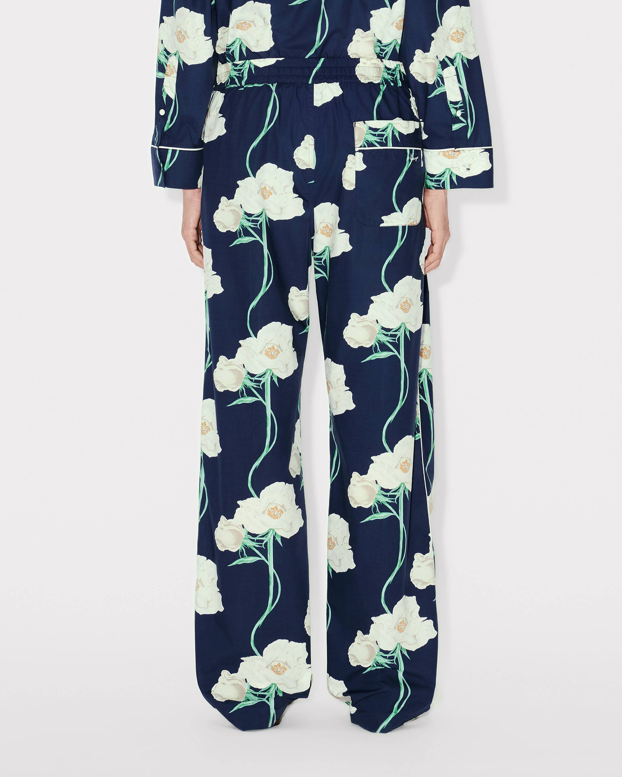Kenzo Archive Rose Pyjama Pants In Cotton Women's