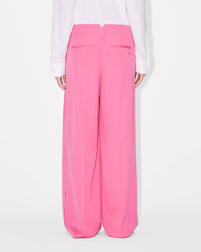Kenzo Wide Leg Tailored Pants In Virgin Wool Women's