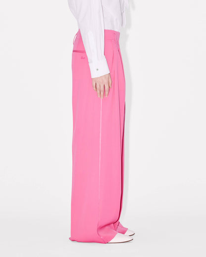 Kenzo Wide Leg Tailored Pants In Virgin Wool Women's