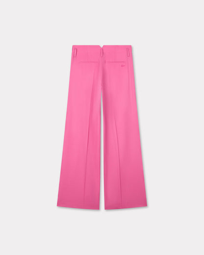 Kenzo Wide Leg Tailored Pants In Virgin Wool Women's