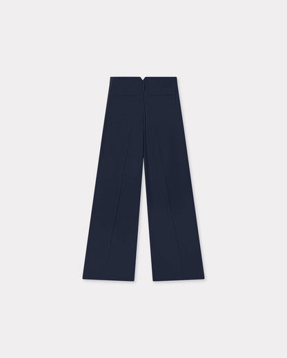 Kenzo Wide Leg Tailored Pants In Virgin Wool Women's