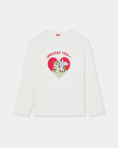 Kenzo Cartoon Long Sleeve Tshirt In Cotton Women's