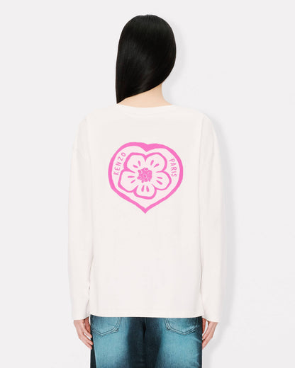 Kenzo Boke Heart Long Sleeve Tshirt In Cotton Women's