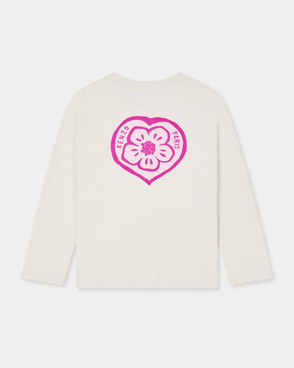 Kenzo Boke Heart Long Sleeve Tshirt In Cotton Women's