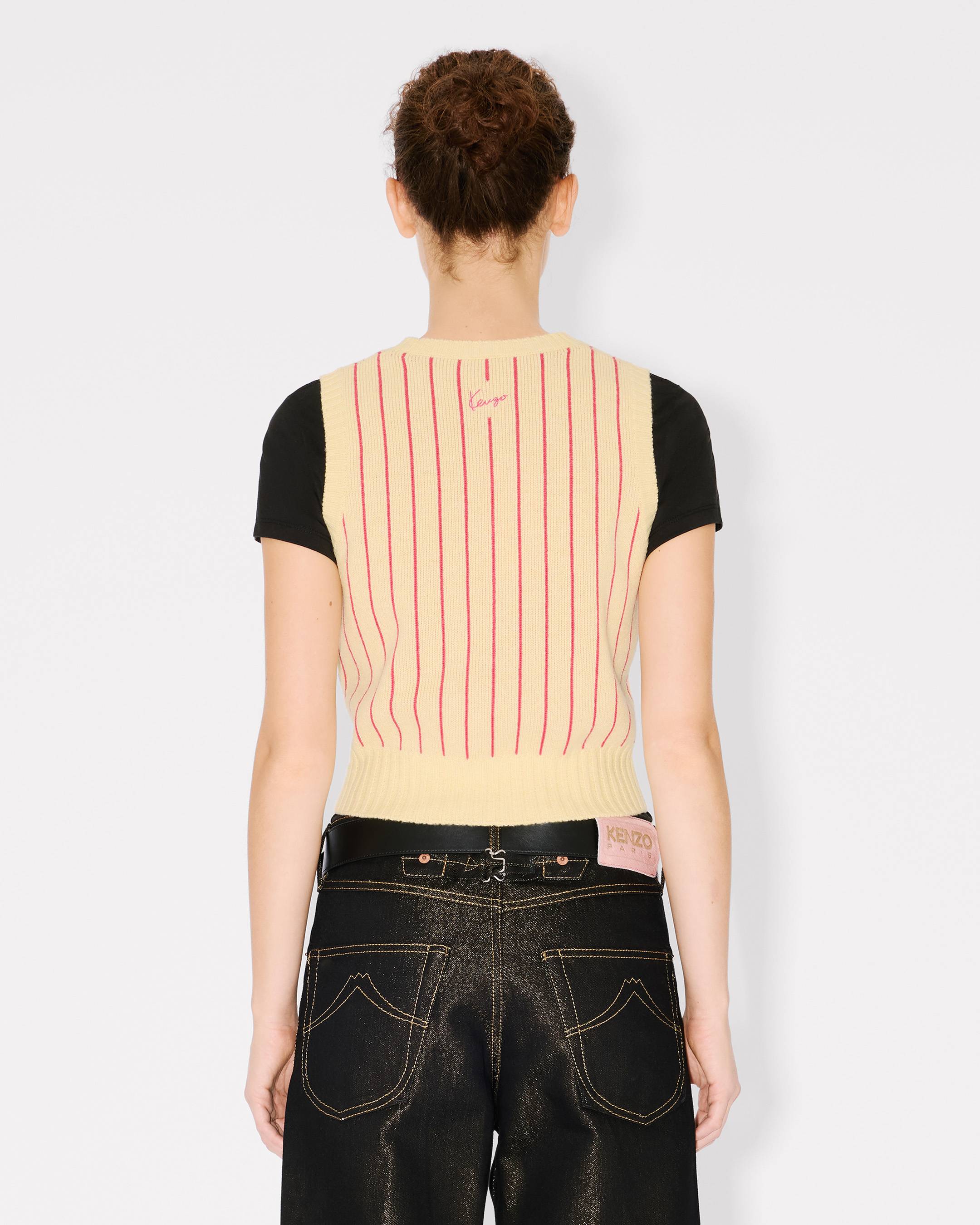 Kenzo Trompe Lil Vest In Wool Cotton Women's