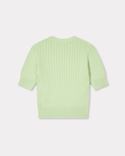 Kenzo Boke Flower Short Sleeve Top In Cotton Wool Women's