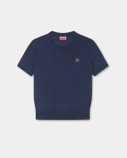 Kenzo Boke Flower Short Sleeve Top In Merino Wool Women's