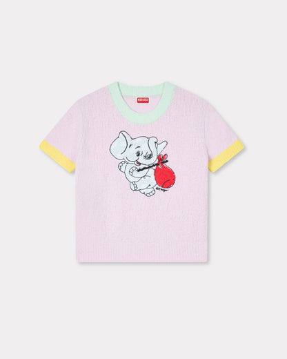Kenzo Cartoon Cropped Top In Spongy Cotton Women's