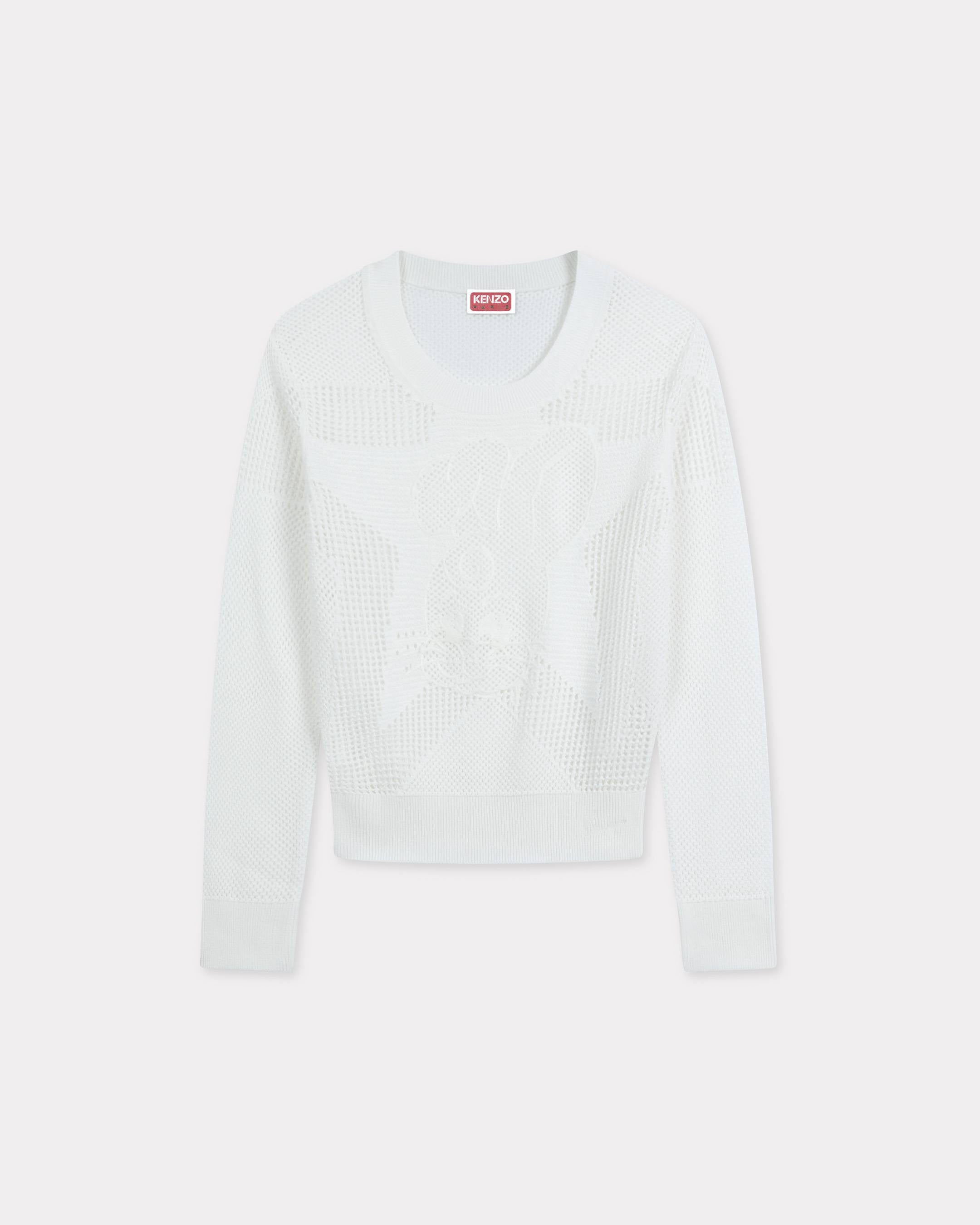 Kenzo Cartoon Long Sleeve Cropped Top In Cotton Women's