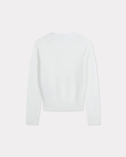 Kenzo Cartoon Long Sleeve Cropped Top In Cotton Women's