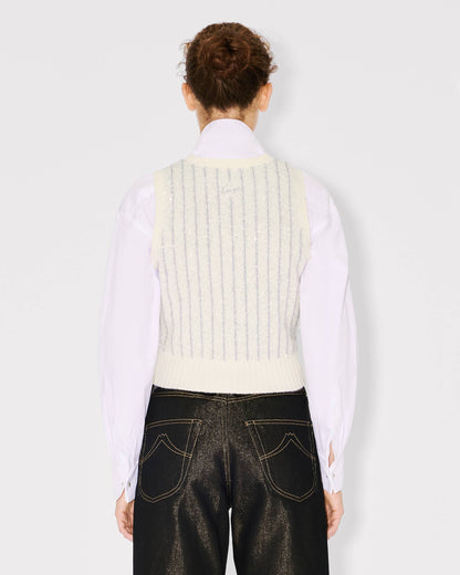 Kenzo Trompe Lil Vest In Wool Cotton Women's