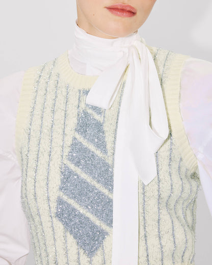 Kenzo Trompe Lil Vest In Wool Cotton Women's
