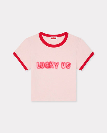 Kenzo Words Cropped Tshirt In Cotton Women's