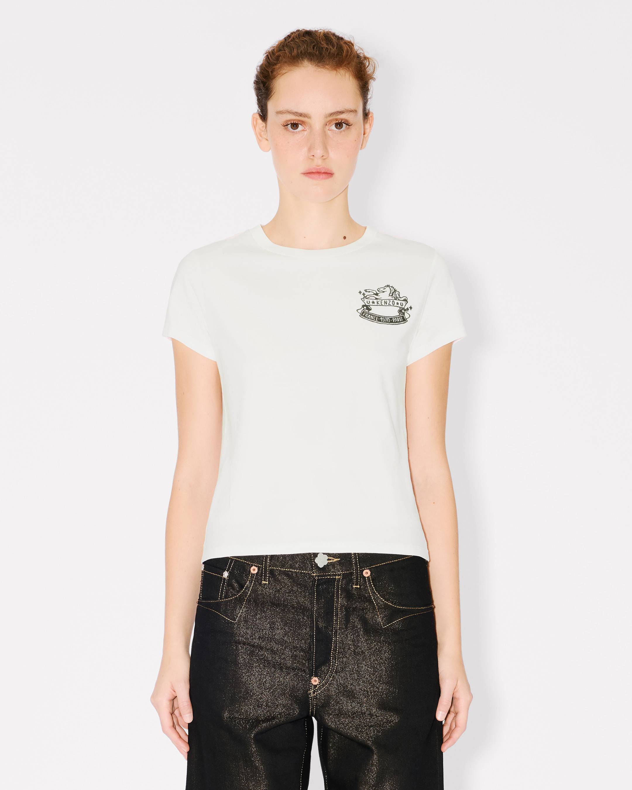 Kenzo Lunar New Year Embroidered Tshirt In Cotton Women's