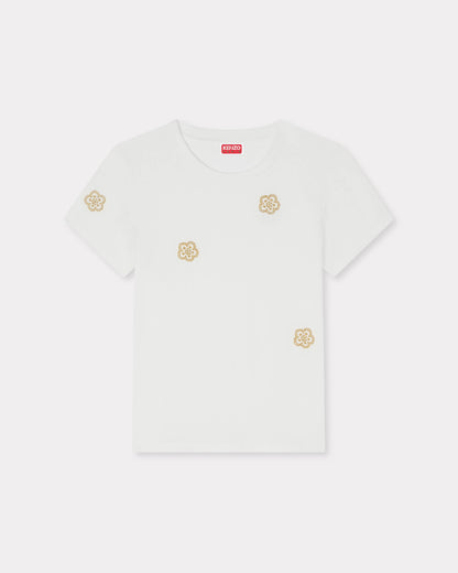 Kenzo Multi Boke Flower Embroidered Tshirt In Cotton Women's