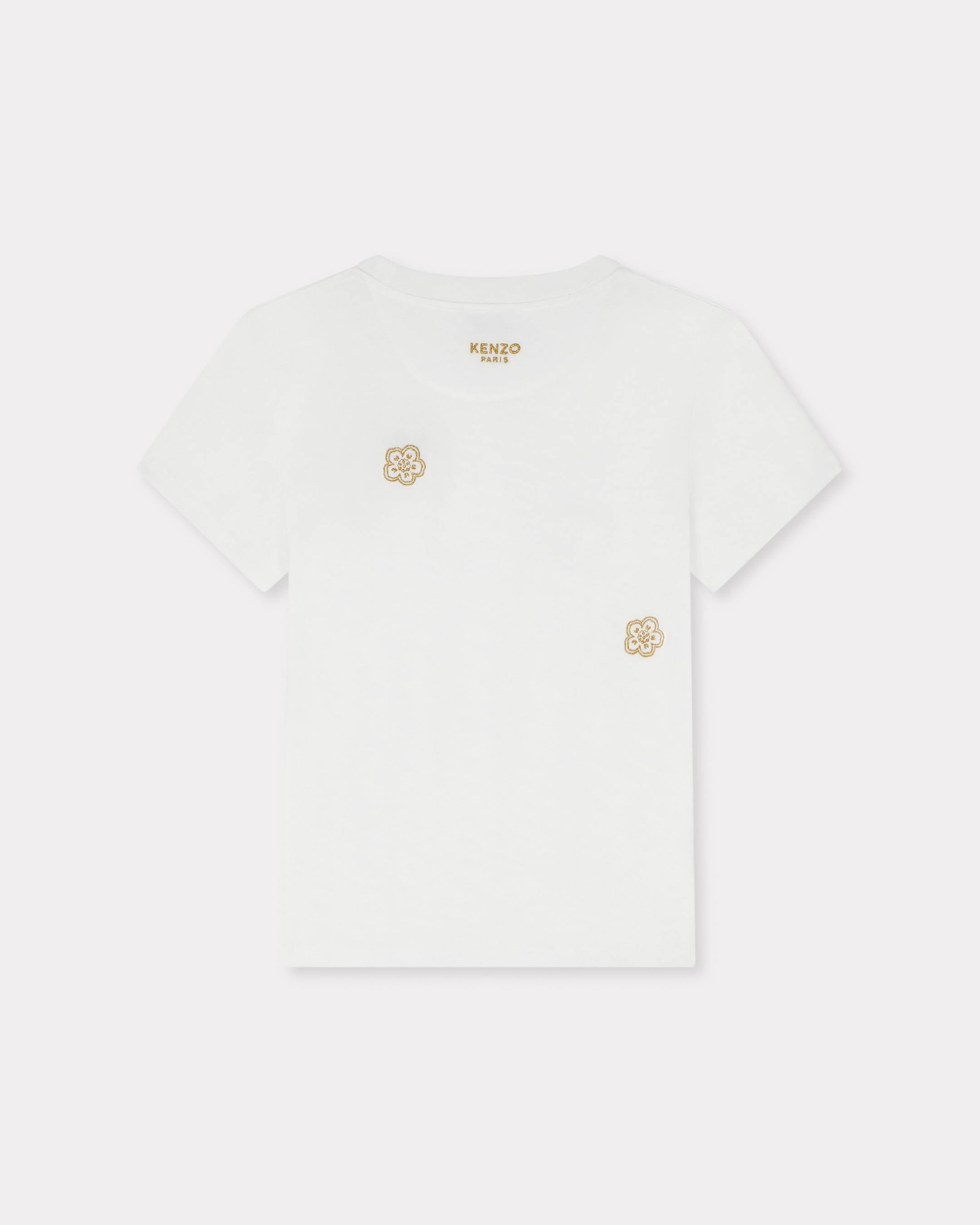 Kenzo Multi Boke Flower Embroidered Tshirt In Cotton Women's