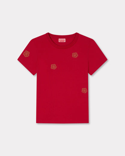 Kenzo Multi Boke Flower Embroidered Tshirt In Cotton Women's