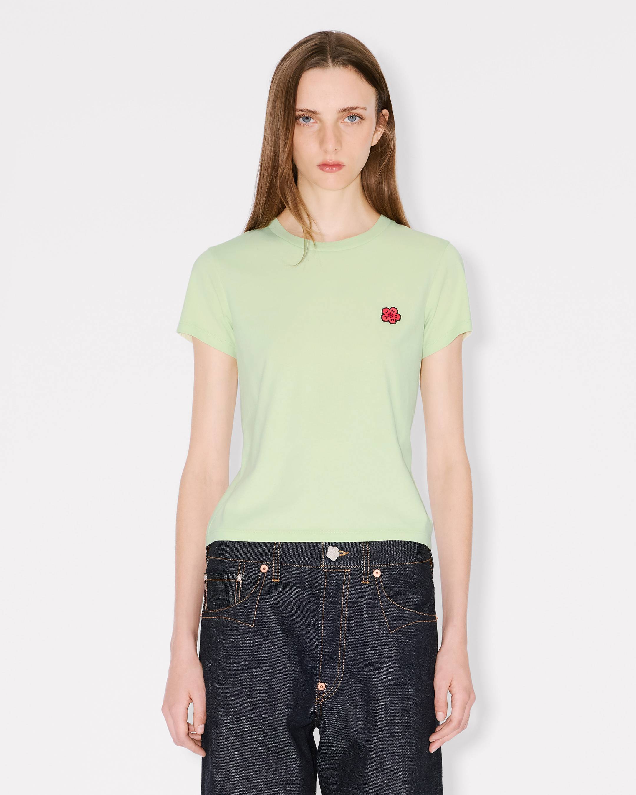 Kenzo Boke Flower Embroidered Tshirt In Cotton Women's