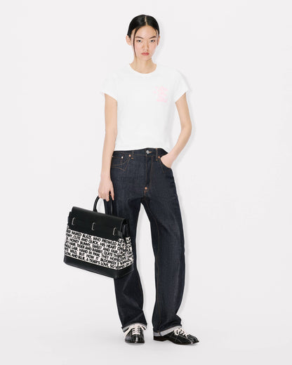 Kenzo Cartoon Embroidered Tshirt In Cotton Women's