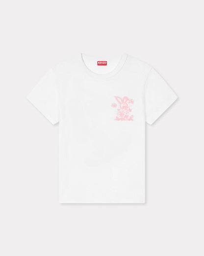 Kenzo Cartoon Embroidered Tshirt In Cotton Women's