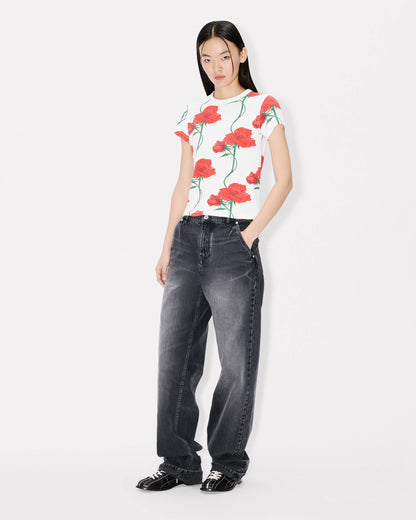 Kenzo Archive Rose Tshirt In Cotton Women's