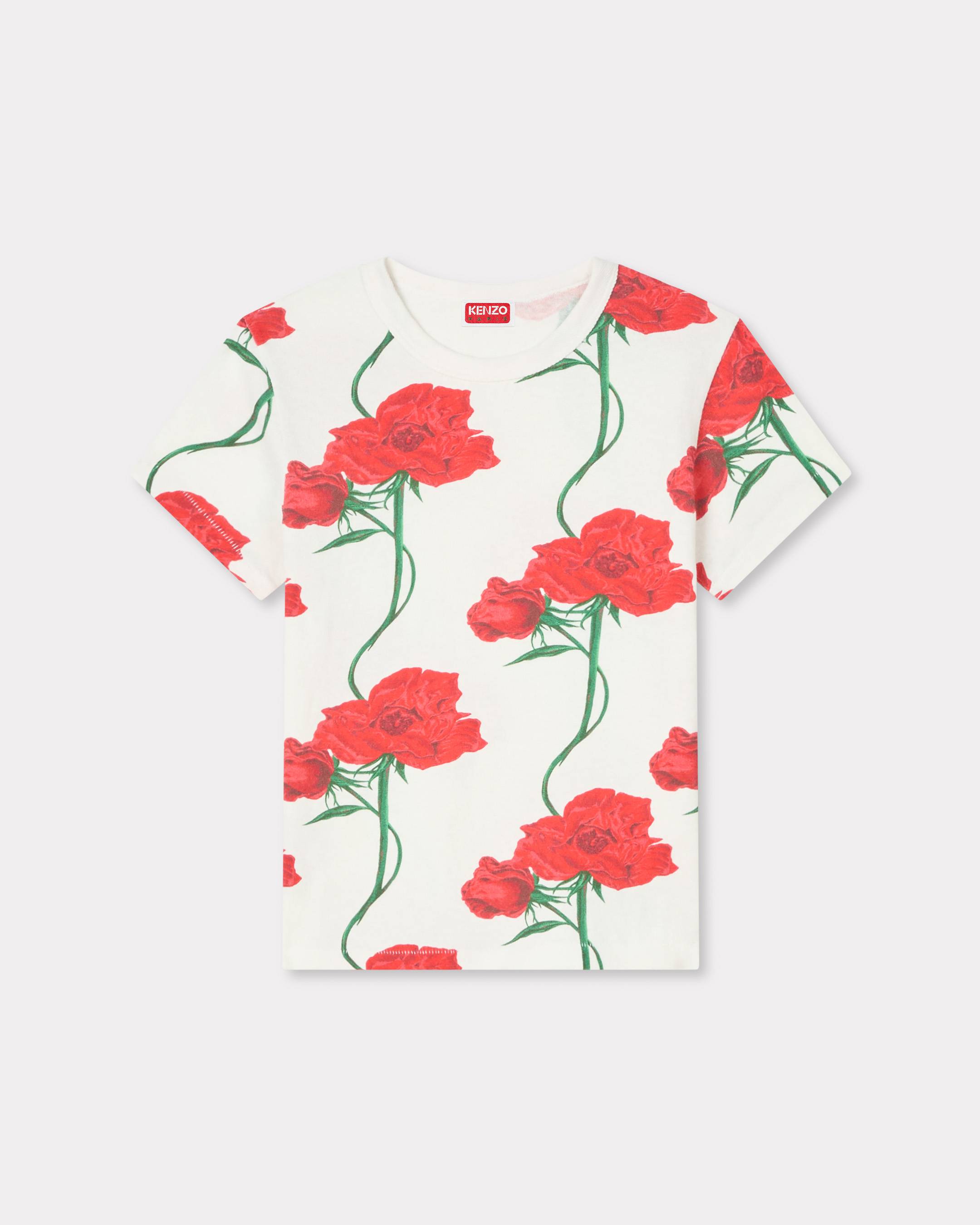 Kenzo Archive Rose Tshirt In Cotton Women's