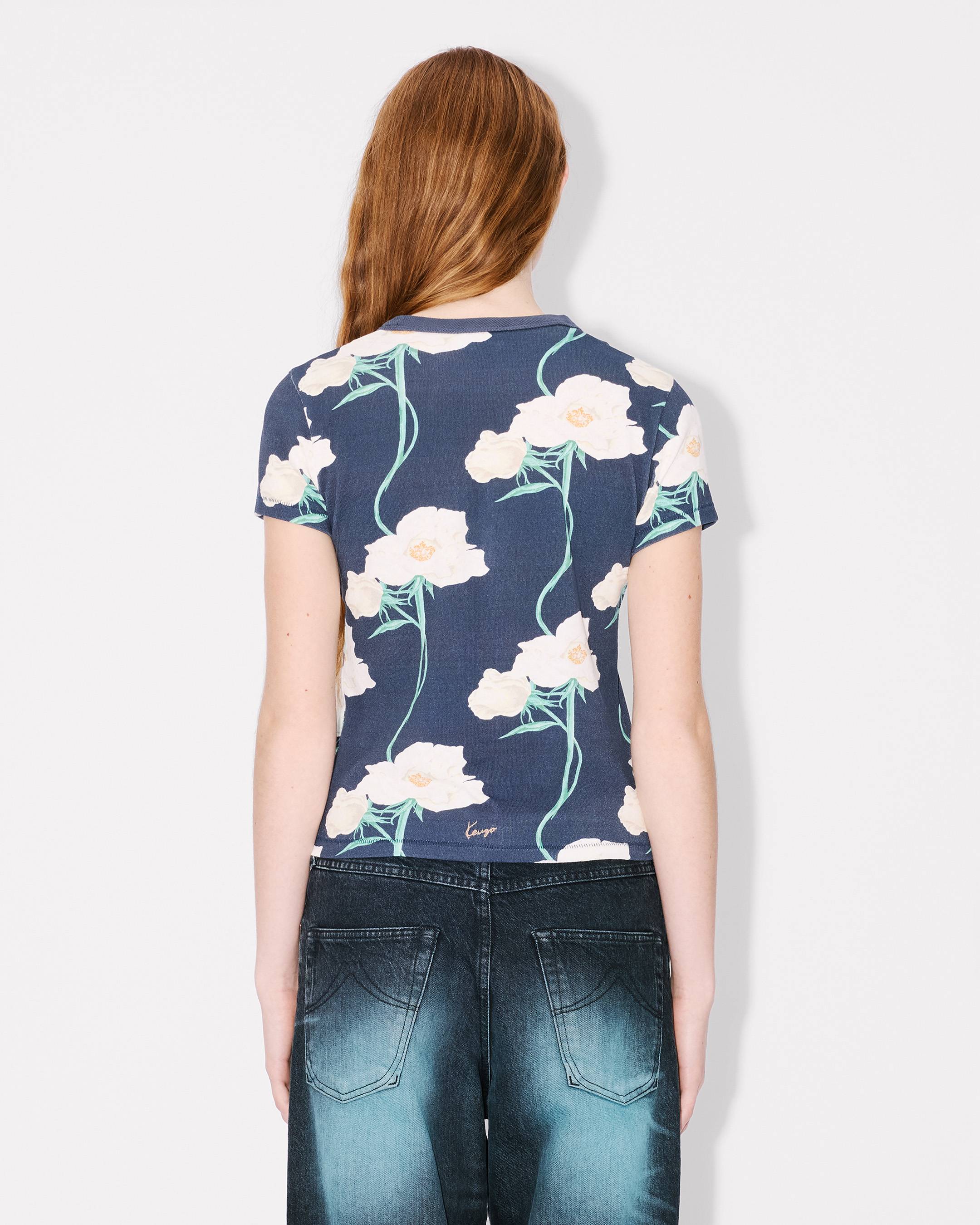 Kenzo Archive Rose Tshirt In Cotton Women's