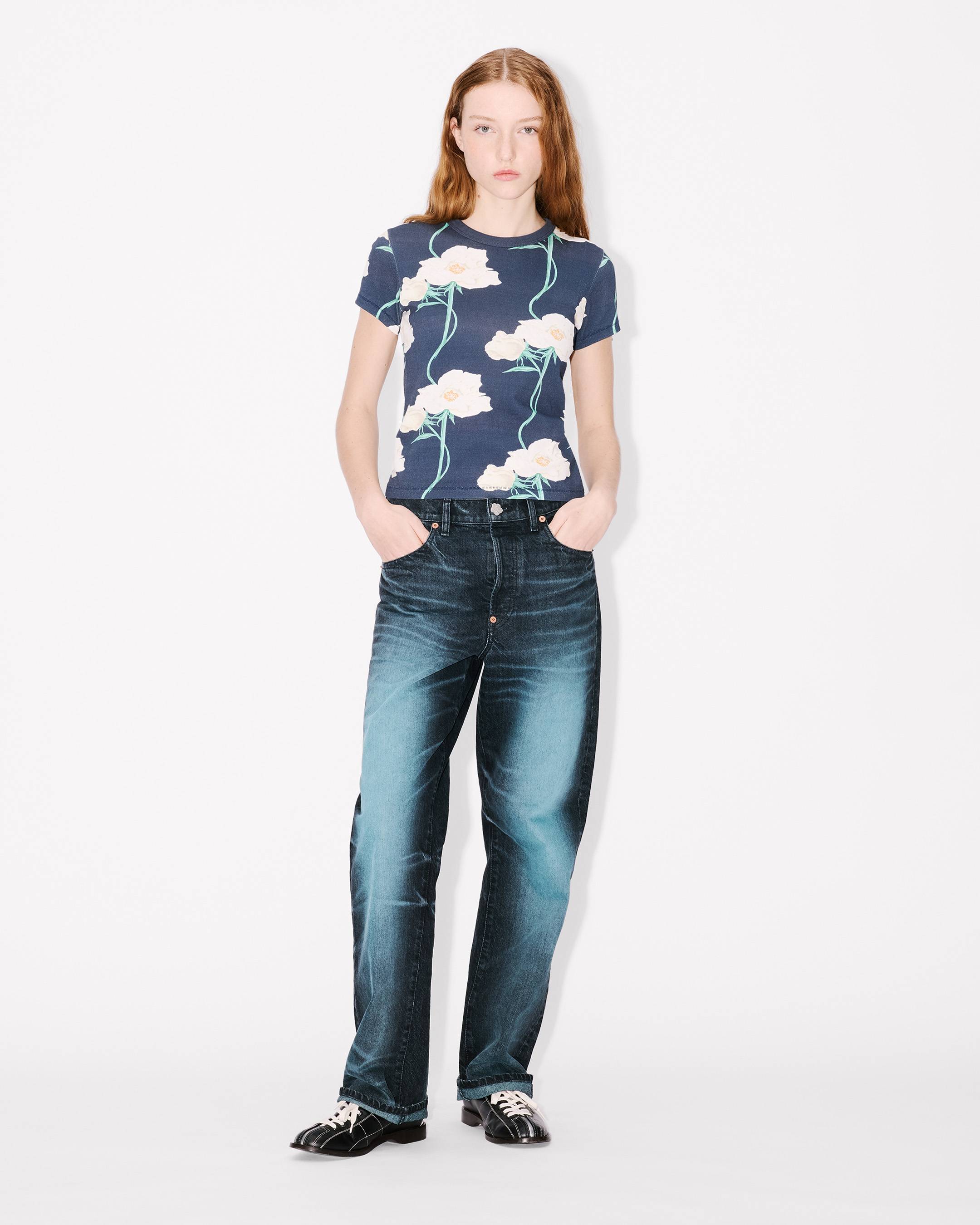 Kenzo Archive Rose Tshirt In Cotton Women's