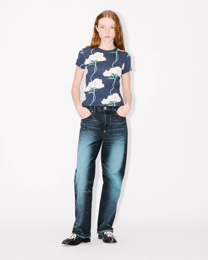 Kenzo Archive Rose Tshirt In Cotton Women's
