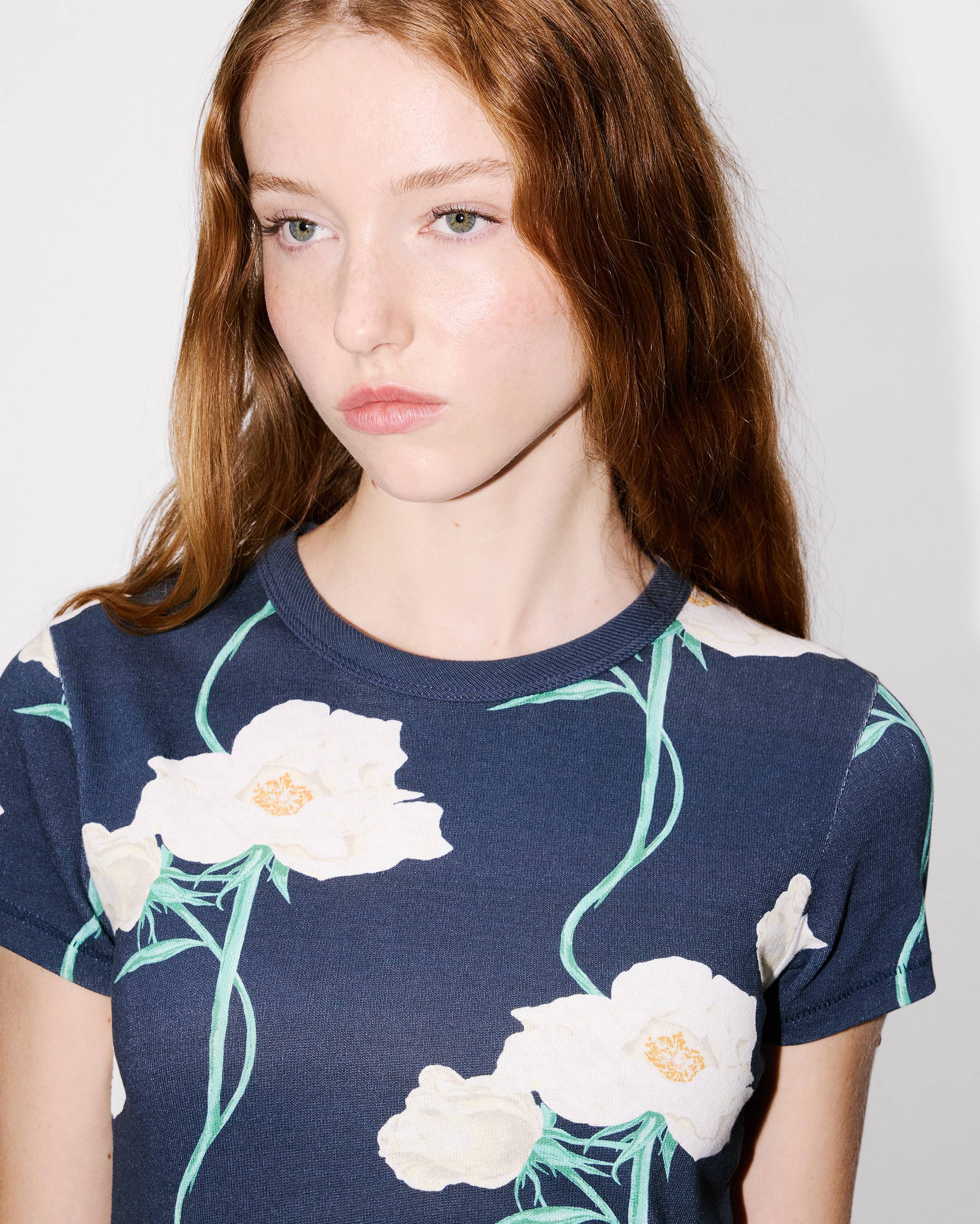 Kenzo Archive Rose Tshirt In Cotton Women's