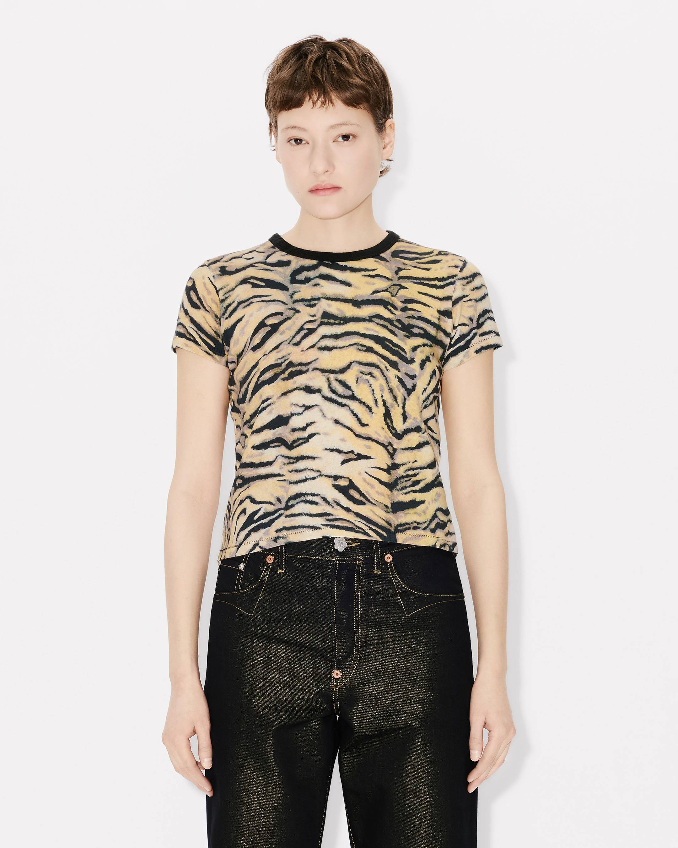 Kenzo Tiger Tshirt In Cotton Women's