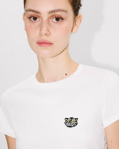 Kenzo Wild Tiger Embroidered Tshirt In Cotton Women's