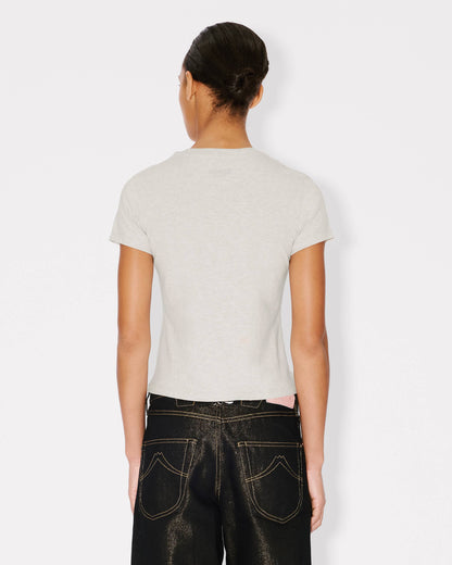 Kenzo Wild Tiger Embroidered Tshirt In Cotton Women's