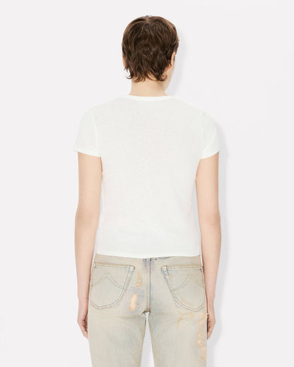 Kenzo Archive Rose Outlined Tshirt In Cotton Women's