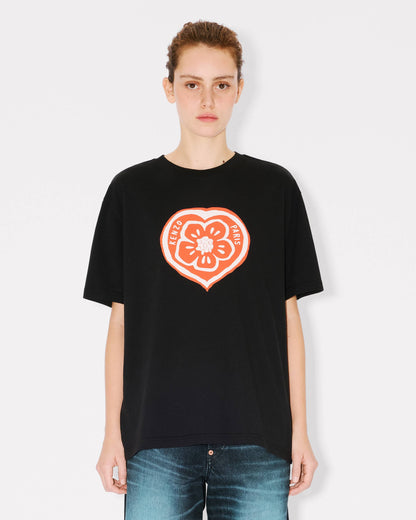 Kenzo Boke Heart Loose Tshirt In Cotton Women's