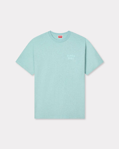 Kenzo Boke Heart Embroidered Loose Tshirt In Cotton Women's
