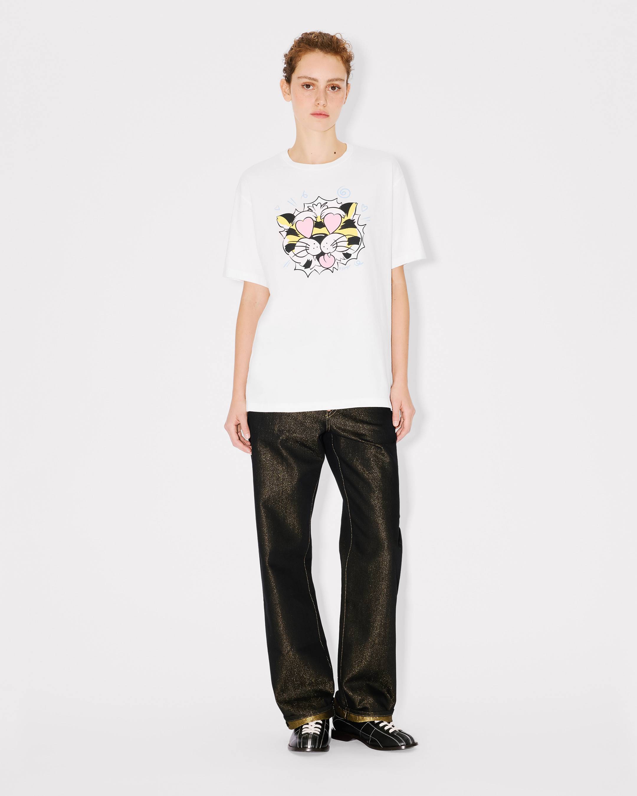 Kenzo Wild Tiger Loose Tshirt In Cotton Women's