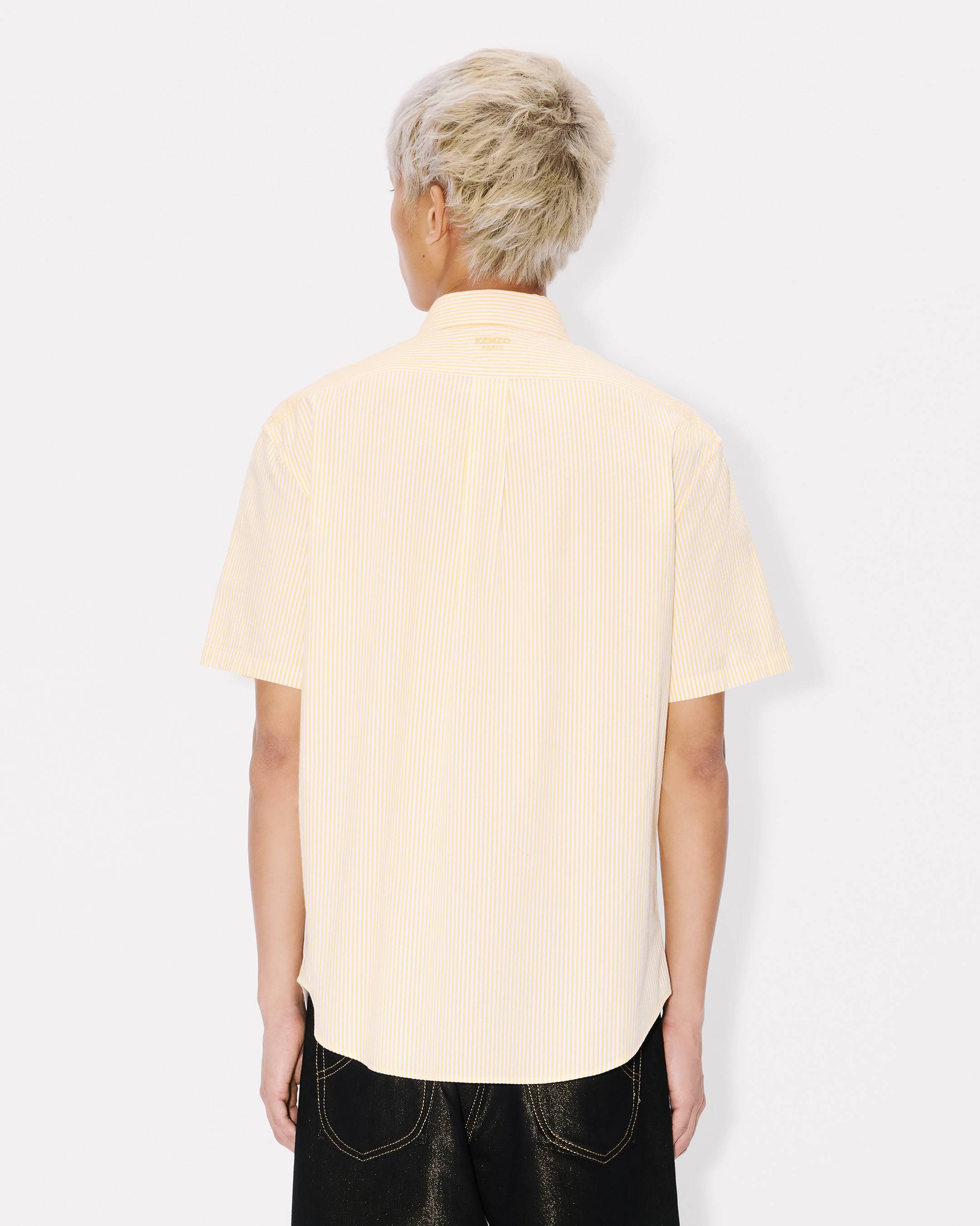 Kenzo Boke Flower Short Sleeve Shirt In Cotton Seersucker