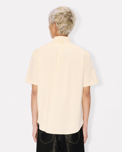 Kenzo Boke Flower Short Sleeve Shirt In Cotton Seersucker