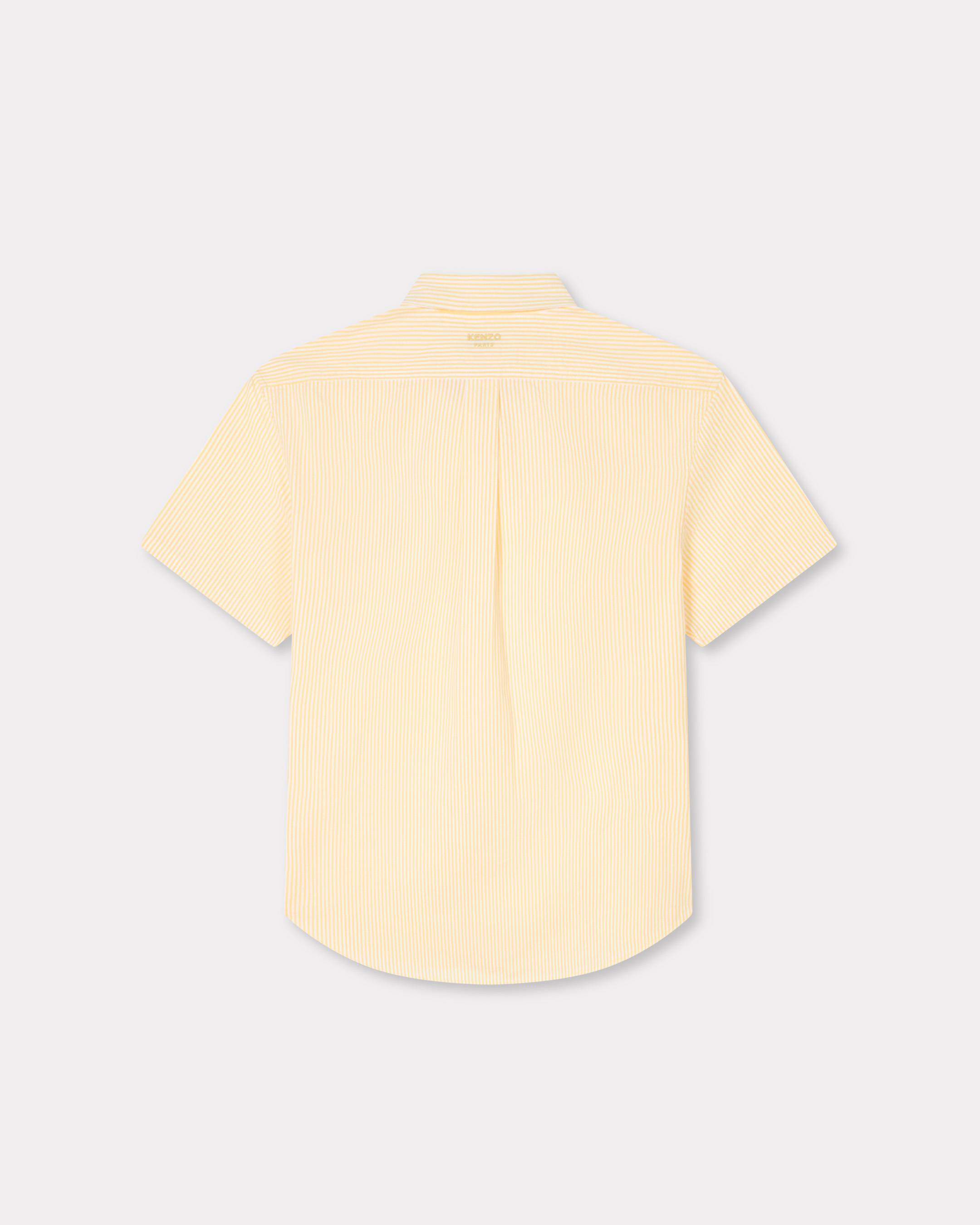 Kenzo Boke Flower Short Sleeve Shirt In Cotton Seersucker