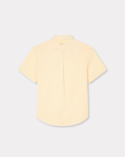 Kenzo Boke Flower Short Sleeve Shirt In Cotton Seersucker