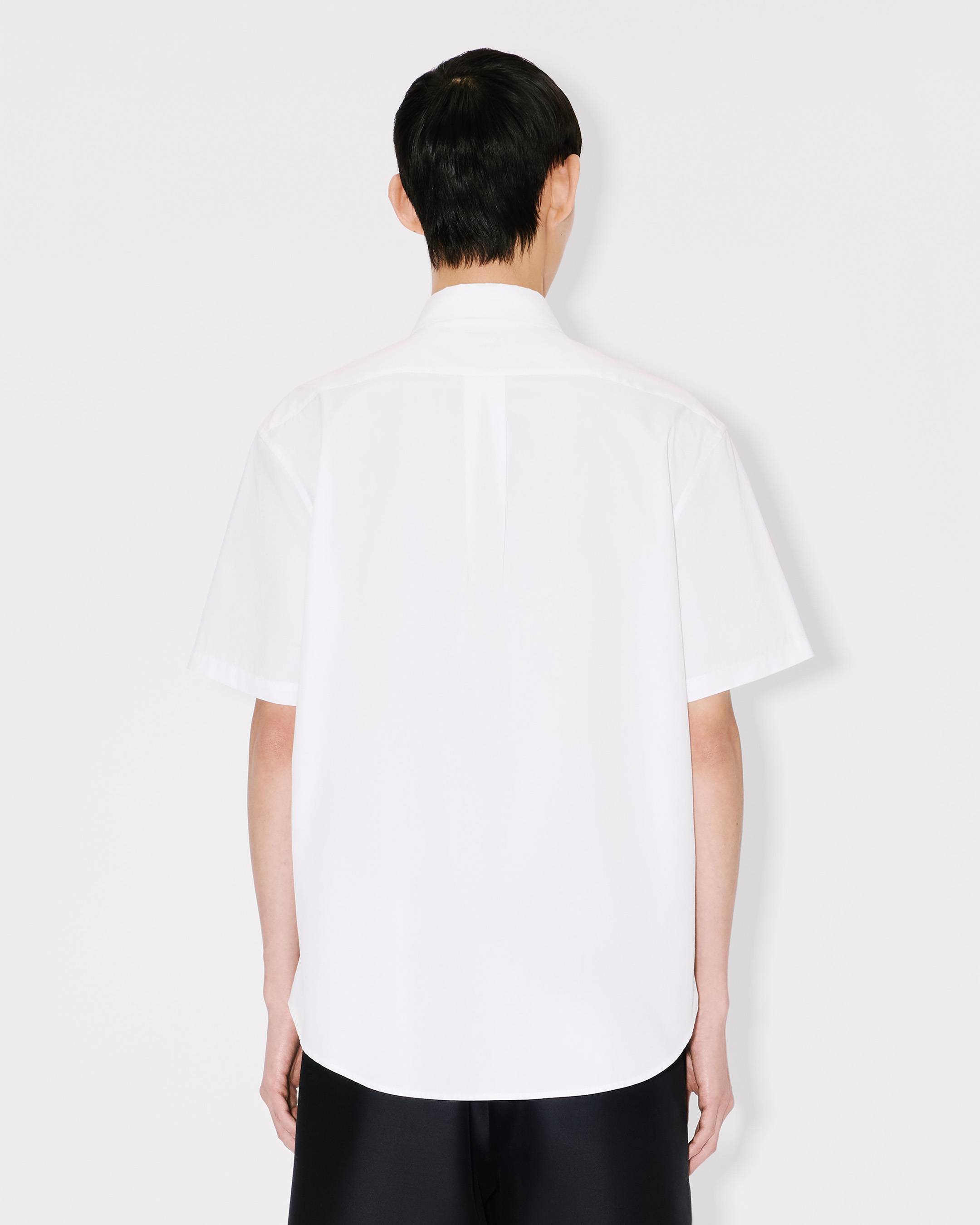 Kenzo Wild Tiger Short Sleeve Shirt In Cotton Poplin